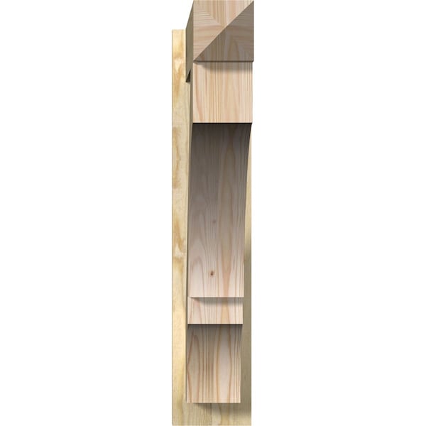 Balboa Rough Sawn Arts And Crafts Outlooker, Douglas Fir, 6W X 30D X 30H